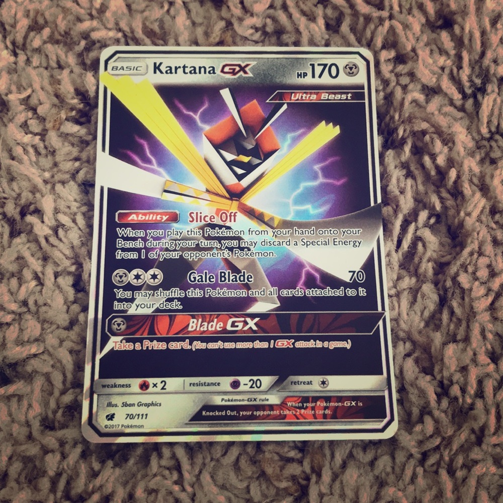 Kartana GX Pokémon card